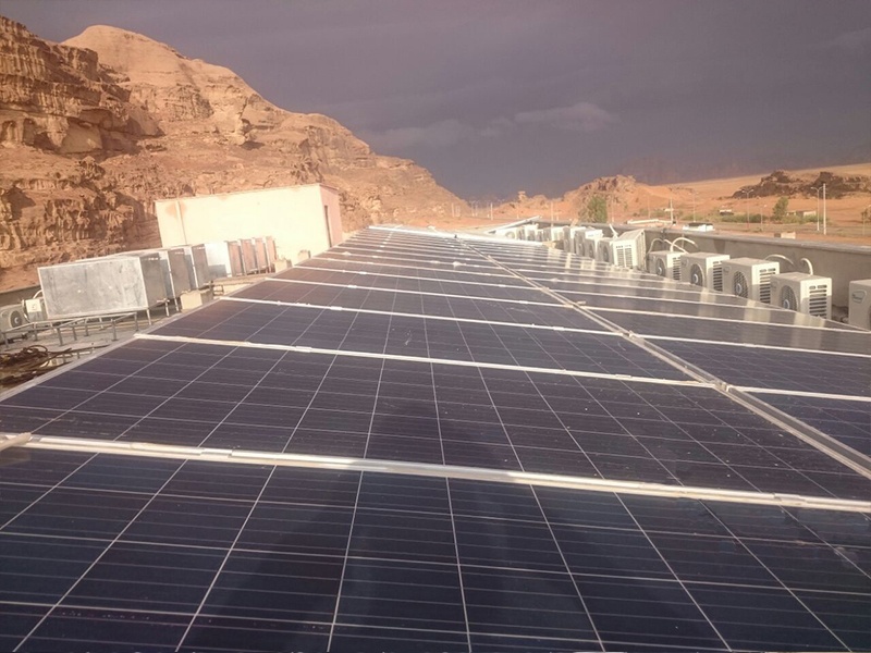 مشروع رستار للطاقة الشمسية 32 كيلو واط في الأردن 2016